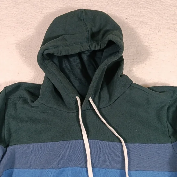 Marine Layer Hoodie Mens Large Custom Cut & Sew Colorblock Pullover - Picture 4 of 10